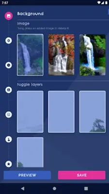 Waterfall Live Wallpaper android App screenshot 5